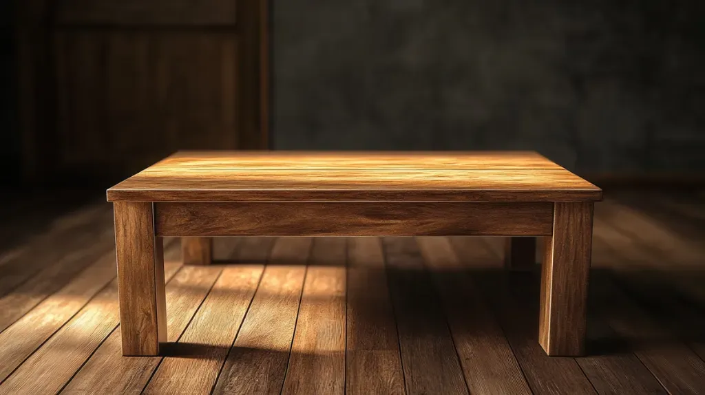 Meble z litego drewna i stali