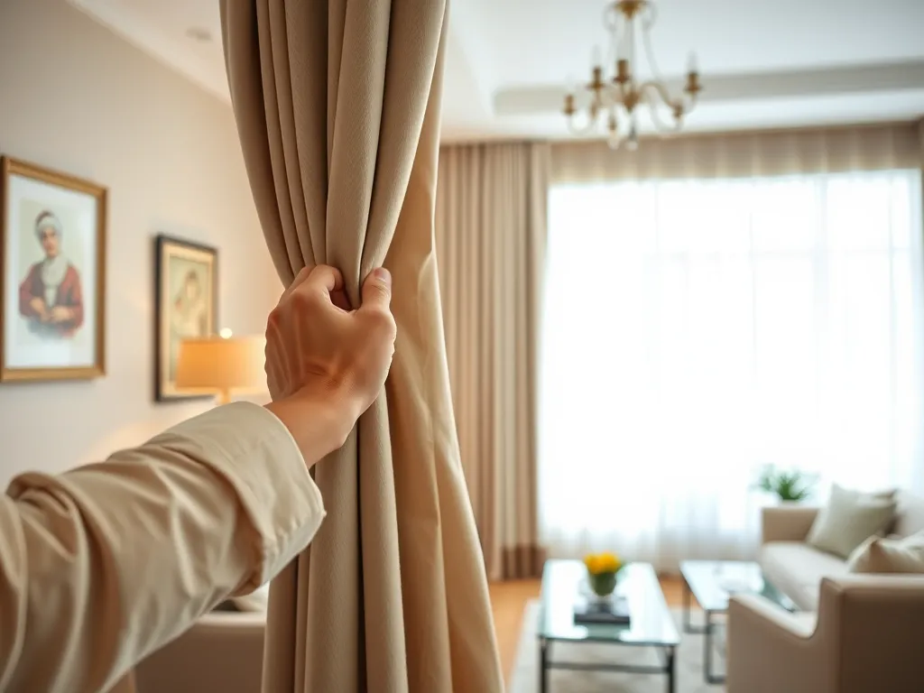 Jak upiąć za długie zasłony?