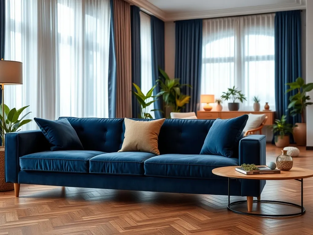 Jakie zasłony do granatowej kanapy? Sprawdź nasze propozycje!