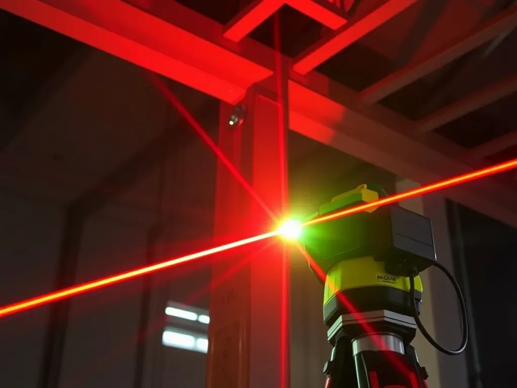 Laser krzyżowy w domu i na budowie