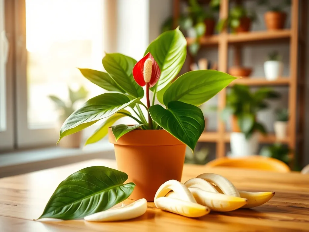 Czy anturium lubią skórki bananów?