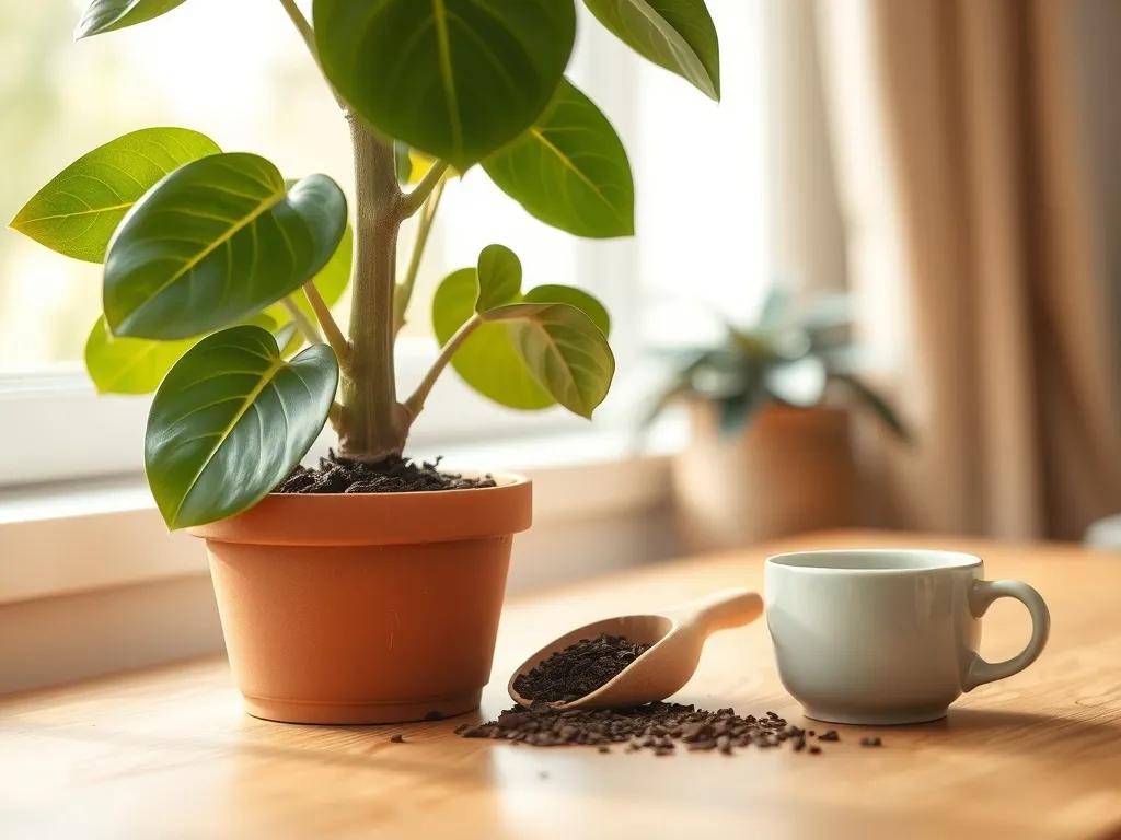 Czy fikus lubi fusy z kawy?
