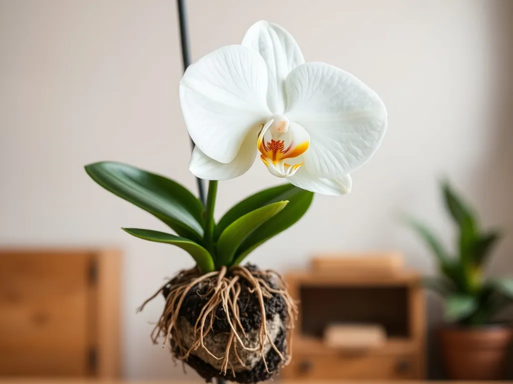 Czy storczyk może stać bez podłoża?